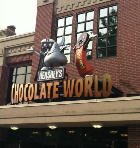 Exterior of Hershey's Chocolate World building