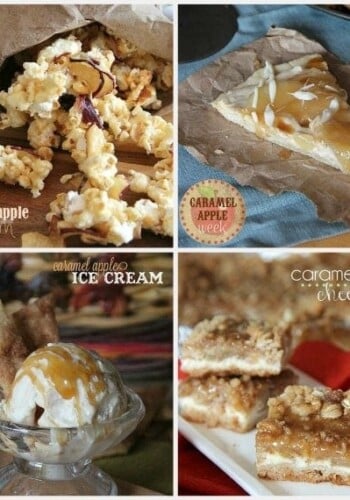 Collage of four Caramel Apple Week recipes