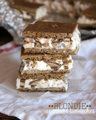 blondie ice cream sandwiches