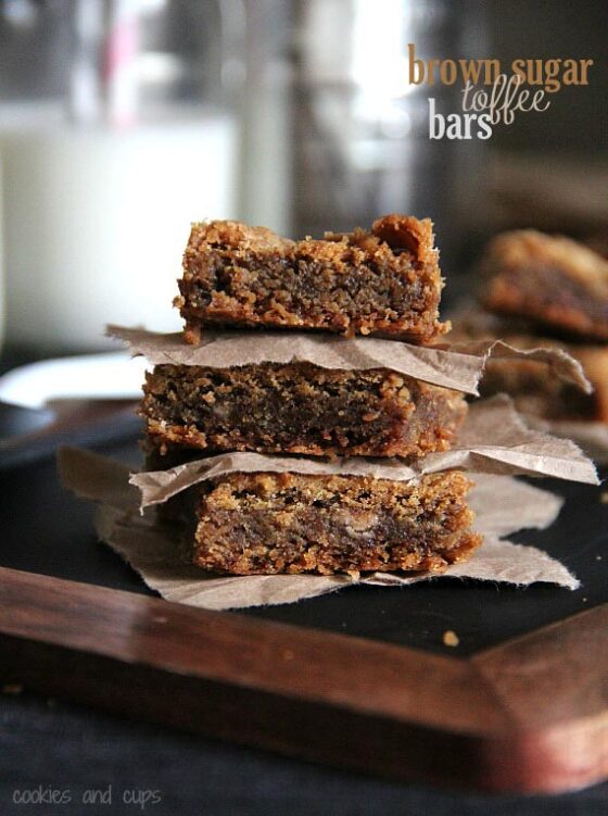 Brown Sugar Toffee Bars Easy Dessert Bars Recipe