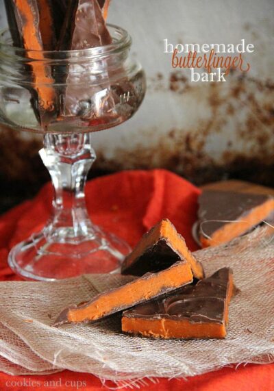 homemade butterfinger bark
