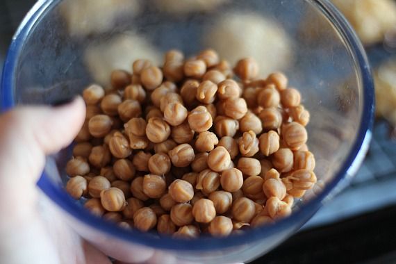 Round caramel bits in a bowl