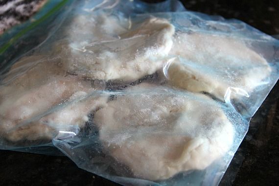 Chilled Pastry Dough in a Plastic Bag