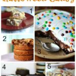 Collage of 5 recipes to use up Halloween Candy
