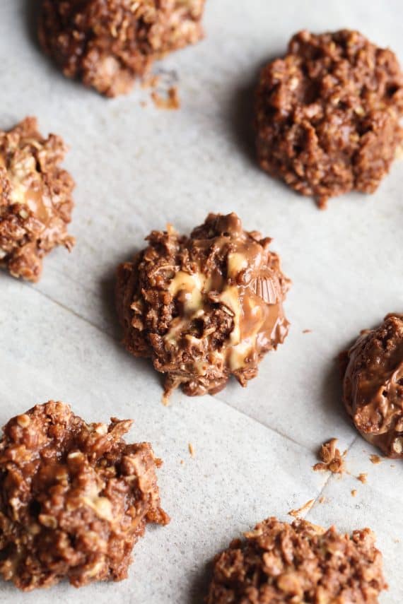 Peanut Butter Cup No Bake Cookies....and they are PHENOMENAL!