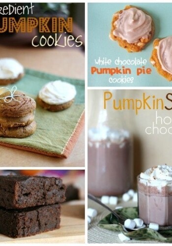 Collage of 4 pumpkin recipes