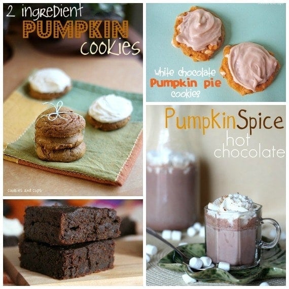 Collage of 4 pumpkin recipes