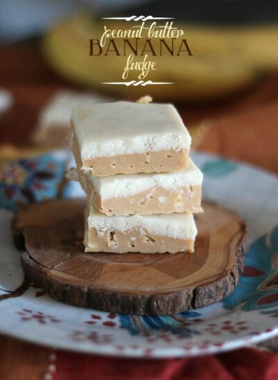 peanut butter banana fudge