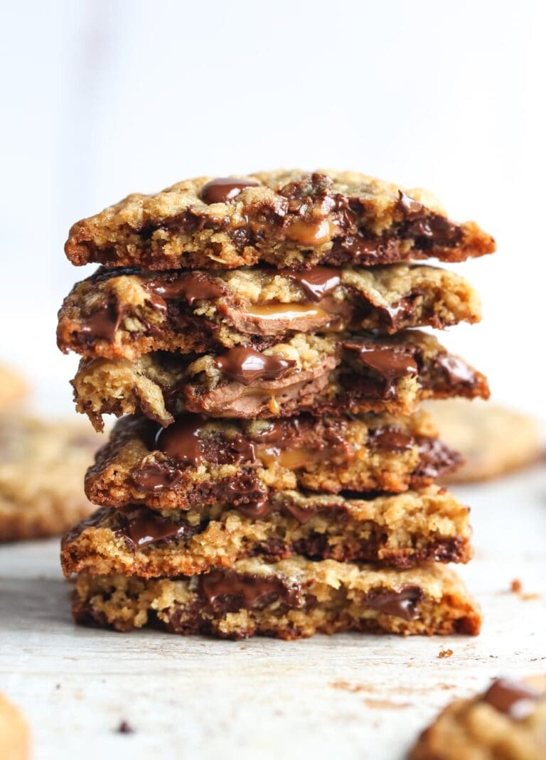 Stack of carmelita cookies