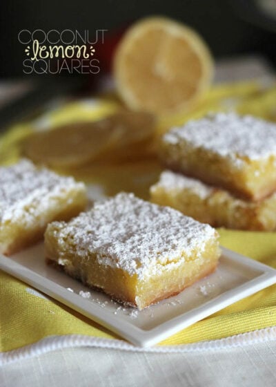 coconut lemon squares