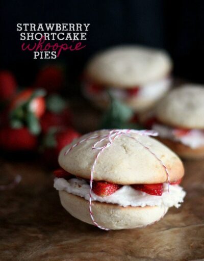 strawberry shortcake whoopie pies