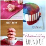 Collage of three recipes for Valentine's Day Round Up