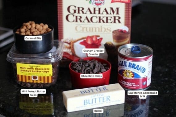 Ingredients for Blizzard Bars.