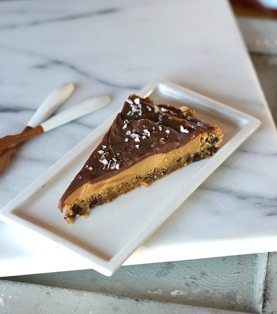 Chocolate Chip Cookie Peanut Butter Tart | Cookies and Cups