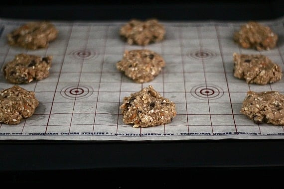 A baking sheet of beer and pretzel cookies