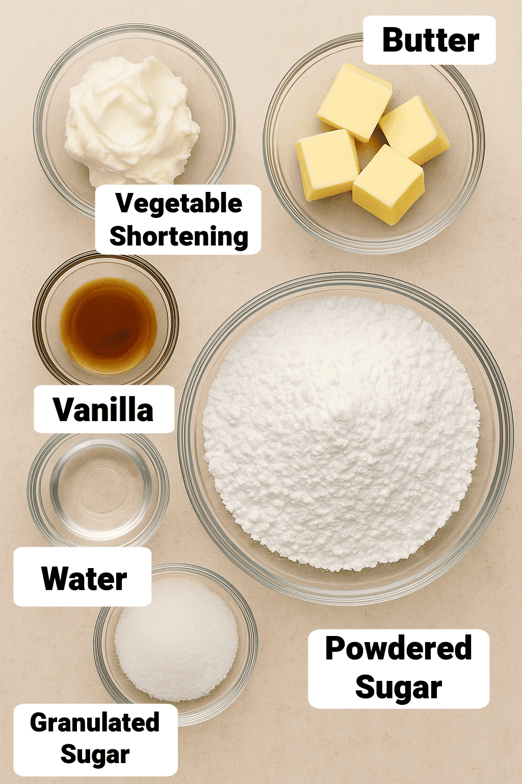 Oreo Filling Ingredients image with labels