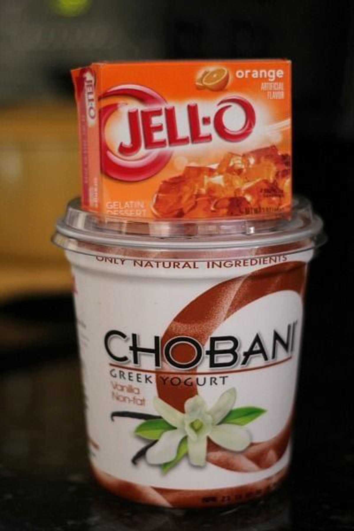 Jello and yogurt 