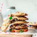 Stack of Cookies made with the perfect cookie base recipe