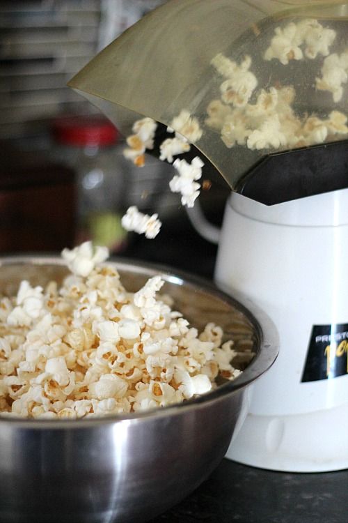 Popcorn in an air popper