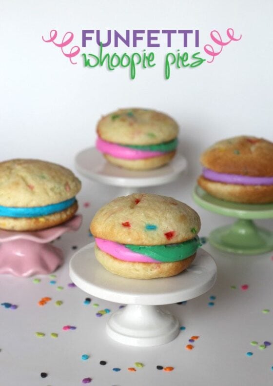 Funfetti Whoopie Pies - Cookies and Cups