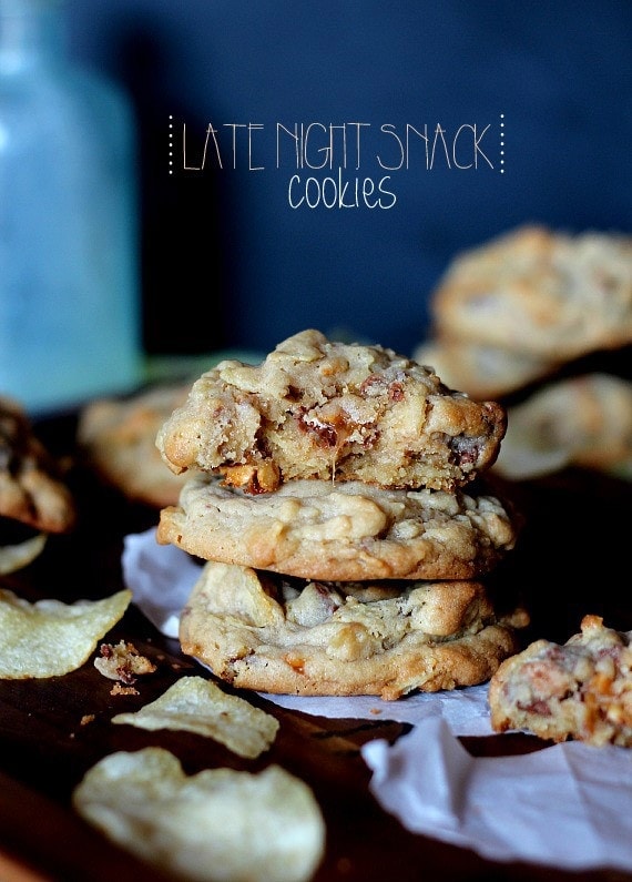 Late Night Snack Cookies, stacked