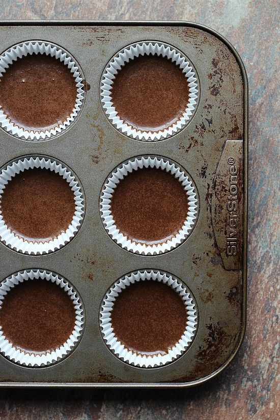 Karamel Sutra Cupcake Batter in the Cupcake Pan