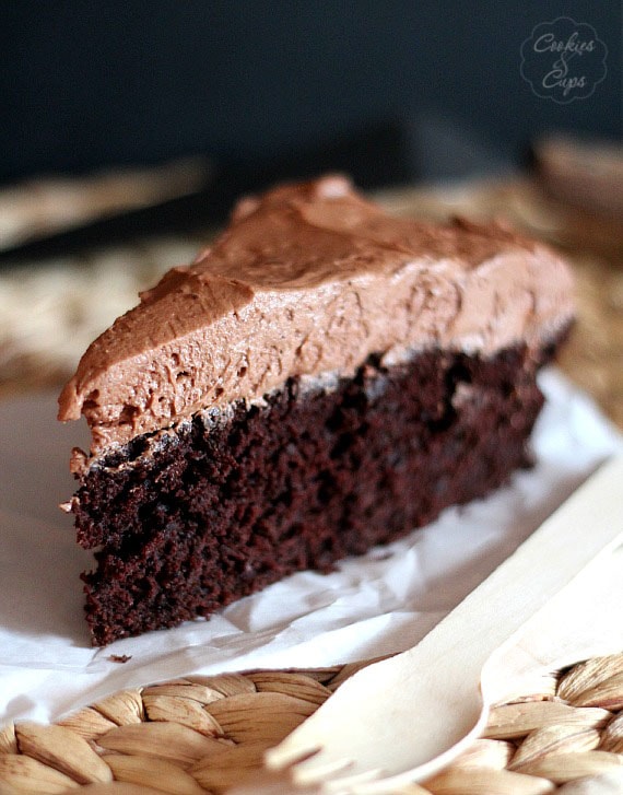 Skillet Chocolate Cake | Cookies and Cups