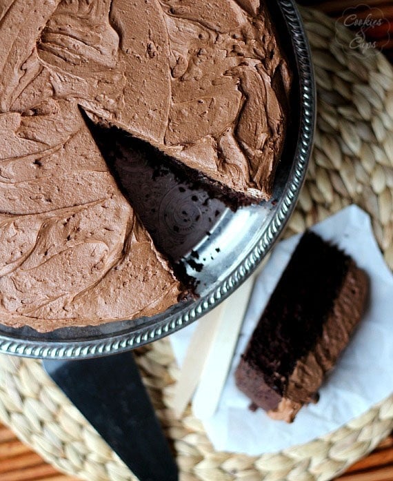 Skillet Chocolate Cake | Cookies and Cups