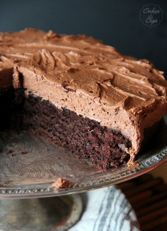 Skillet Chocolate Cake | Cookies and Cups