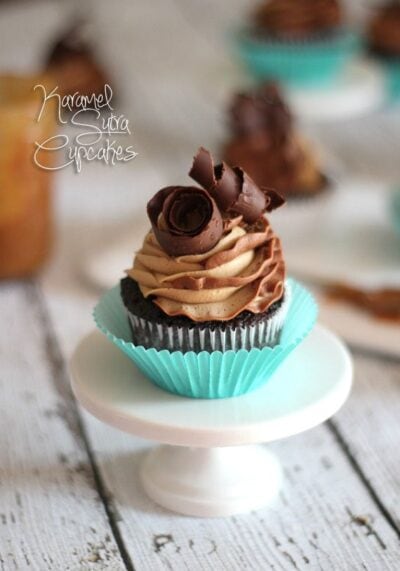 karamel sutra cupcakes (chocolate and caramel swirl cupcakes)