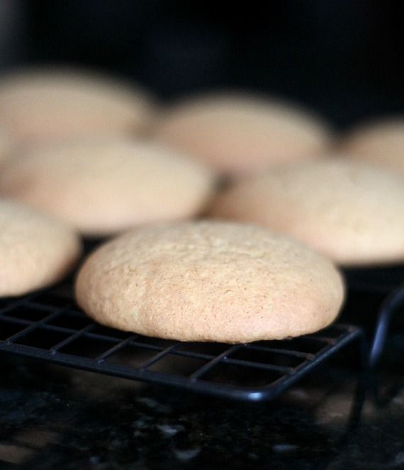 Baked whoopie pie cakes on a cooling rack