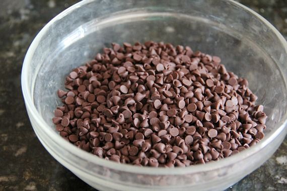 Image of Chocolate Chips in a Bowl