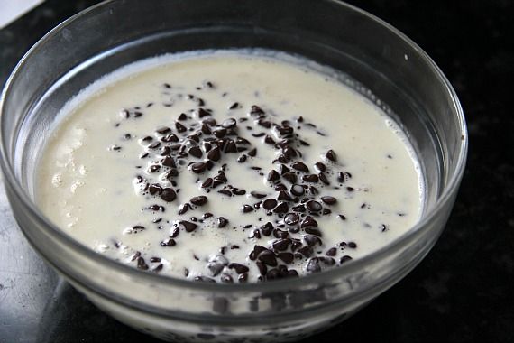Image of Chocolate Chips in Hot Cream