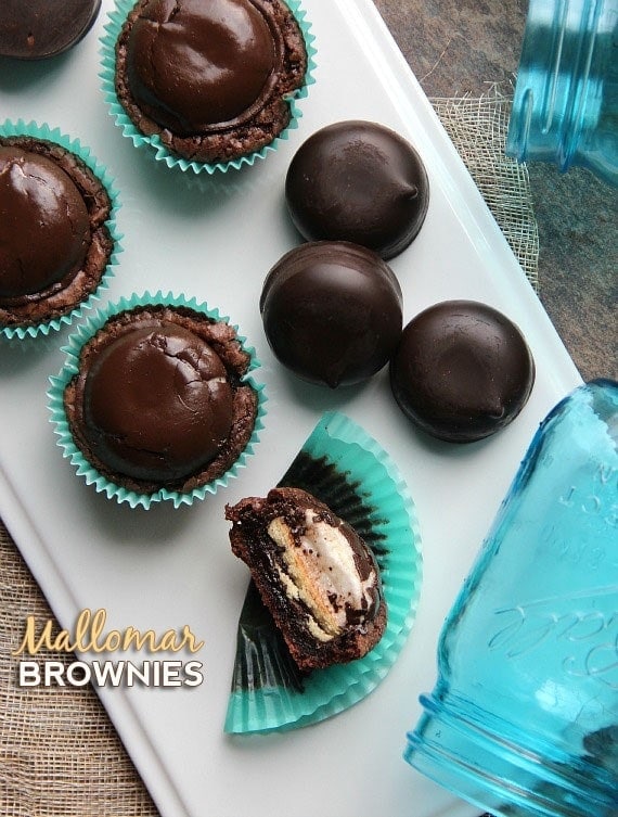 Mallomar Brownies | Cookies and Cups