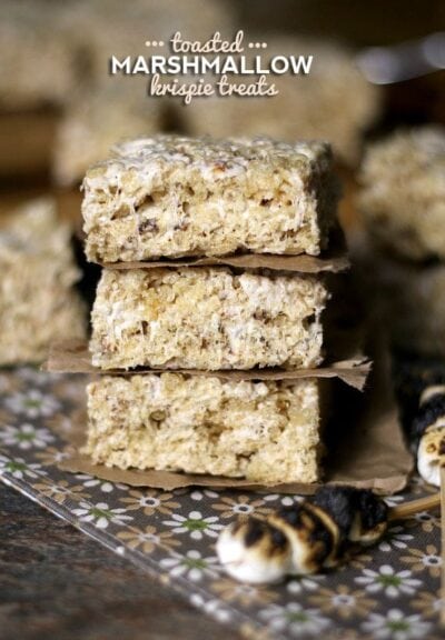 toasted marshmallow krispie treats