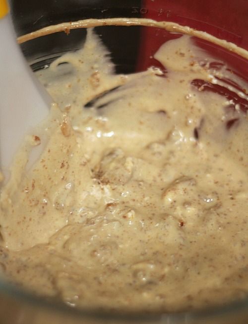 Oatmeal cream pie cheesecake batter in a mixing bowl