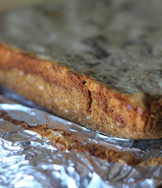 A pan of baked oatmeal cream pie cheesecake bars