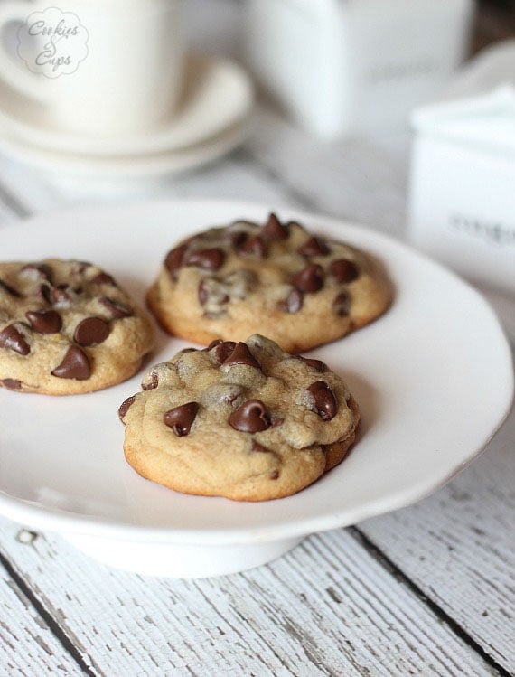 Soft Malted Chocolate Chip Cookies