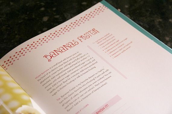 Image of Bananas Foster Cookbook Page