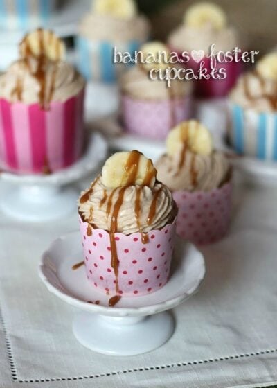 bananas foster cupcakes