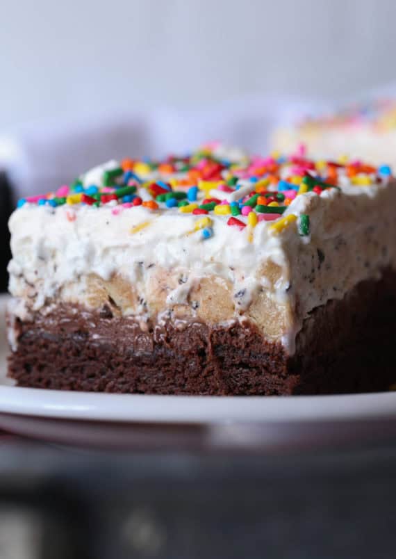 Brownie Bottom Ice Cream Cake | The BEST Ice Cream Cake EVER!