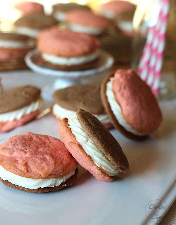 Neapolitan Cookie Sandwiches | Cookies and Cups