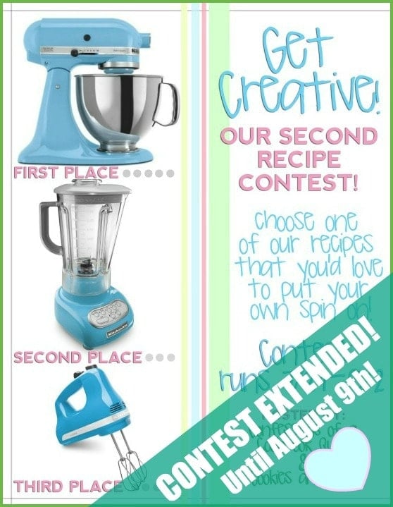 Advertisement for Second Recipe Contest prizes
