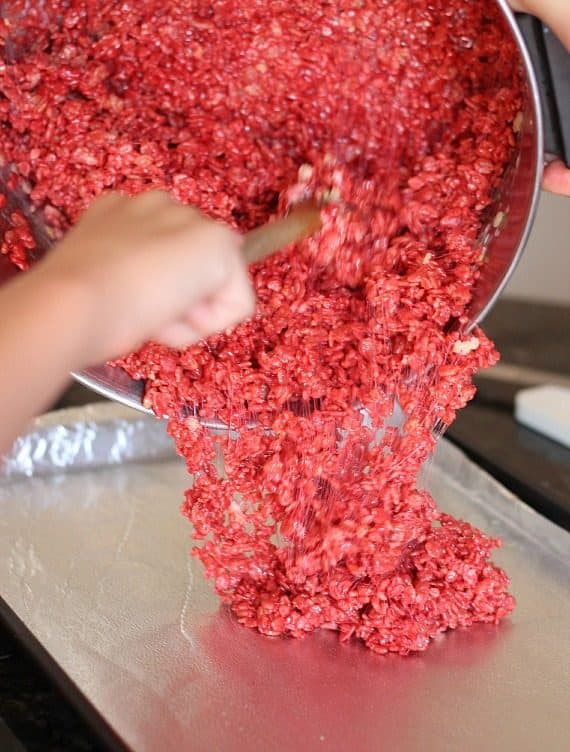 Red Velvet Krispie Treats