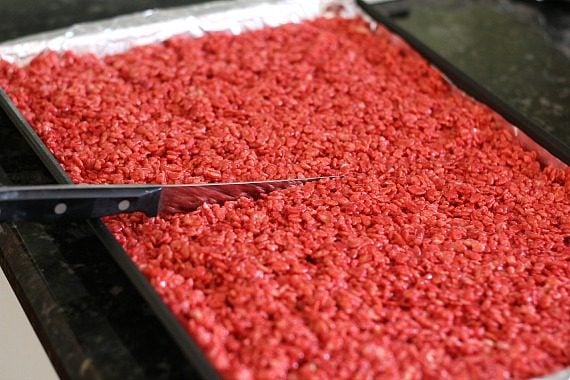 Red Velvet Krispie Treats