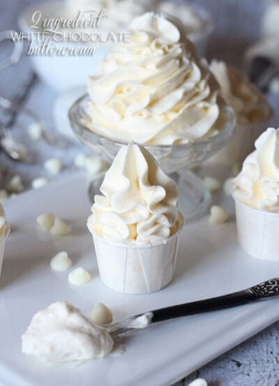 2 ingredient white chocolate buttercream
