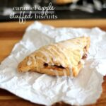 Caramel Apple Stuffed Biscuits | www.cookiesandcups.com