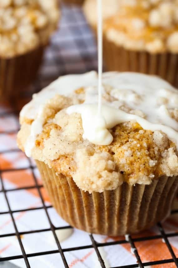 Pumpkin Apple Muffins are the perfect combination of fall! Sweet, soft and topped with a buttery streusel, these are a FAVORITE!