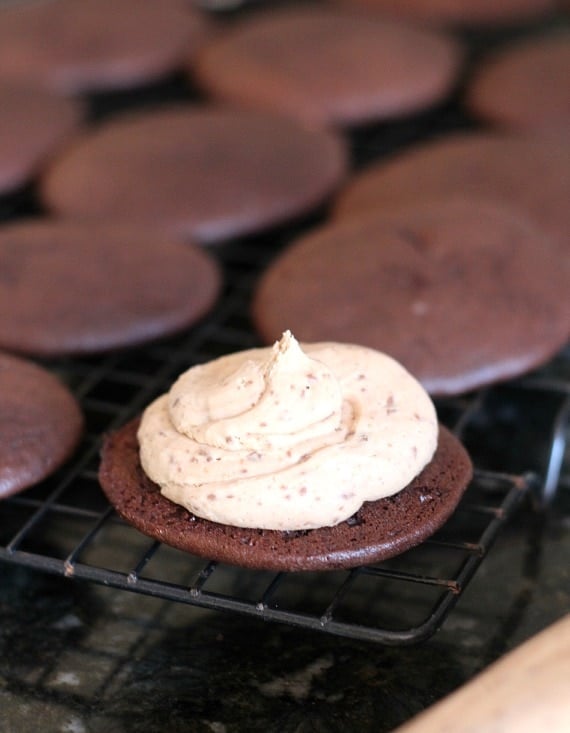 Peanut Butter Cup Blizzard Whoopie Pies
