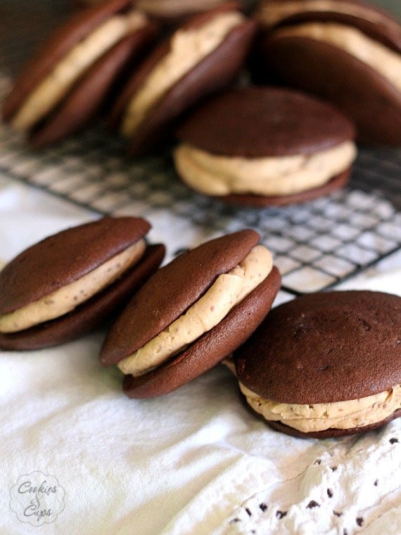 Peanut Butter Cup Blizzard Whoopie Pies